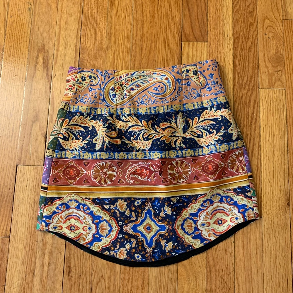 Zara colorful mini skirt